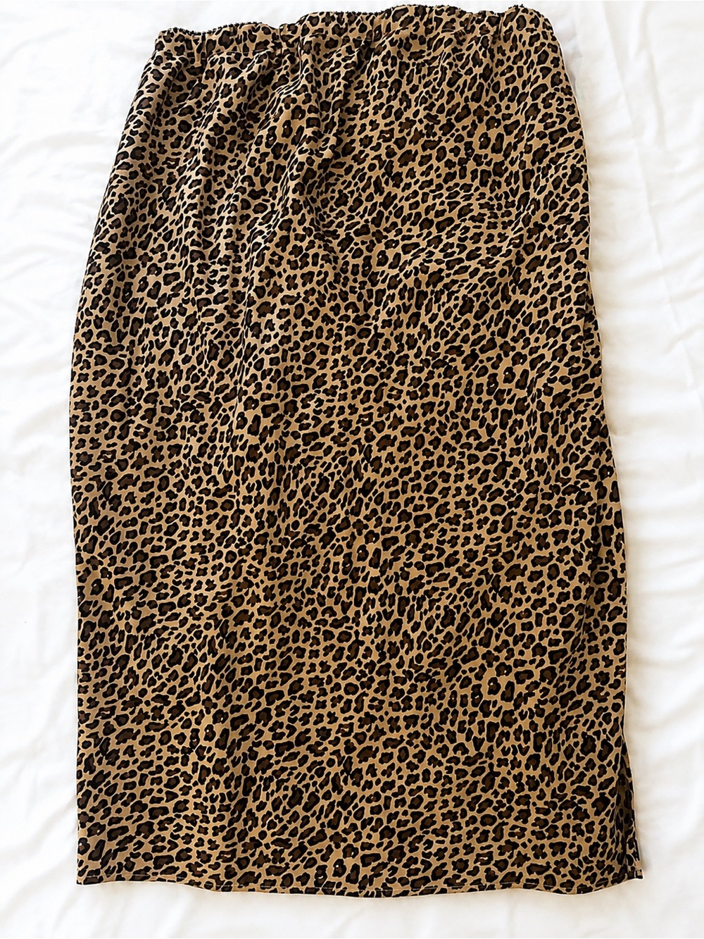 Isabel by Ingrid & Isabel Leopard Print Midi Skirt Size Large Pull-On